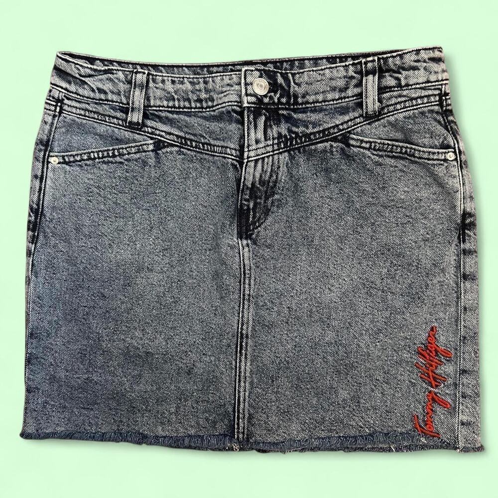 Tommy hilfiger black denim mini